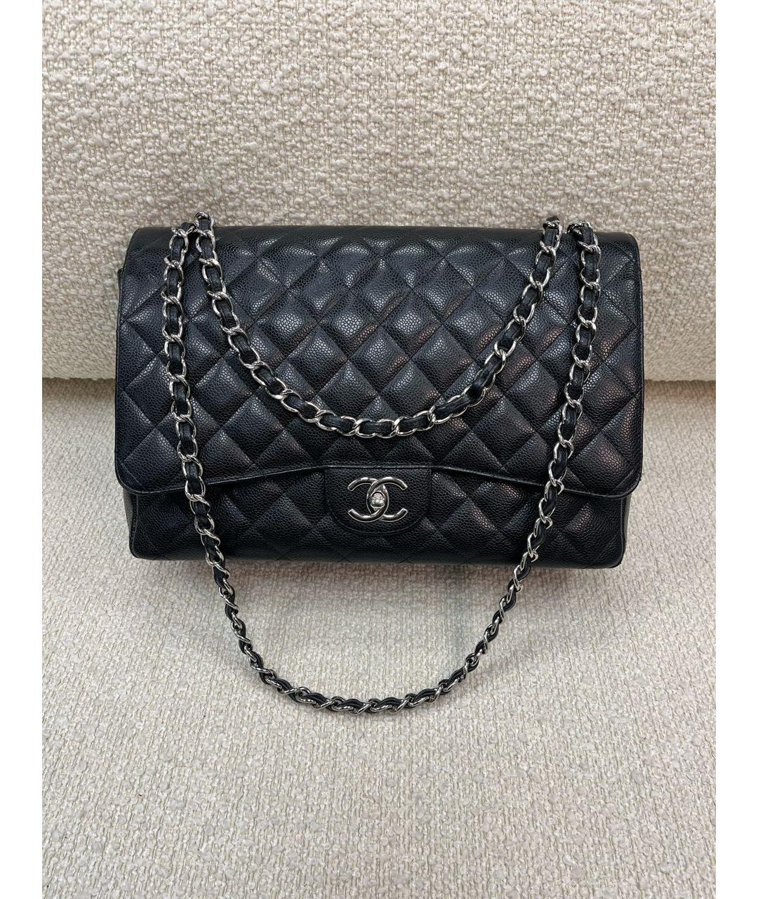 CHANEL Черная кожаная сумка через плечо, фото 9