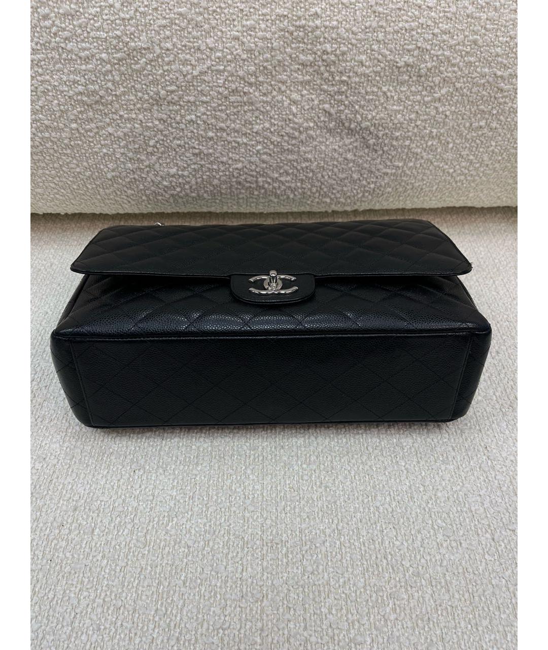 CHANEL Черная кожаная сумка через плечо, фото 8