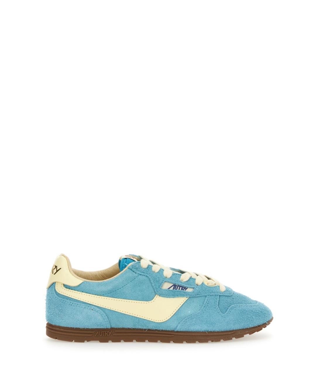 AUTRY Голубые замшевые кроссовки, фото 1