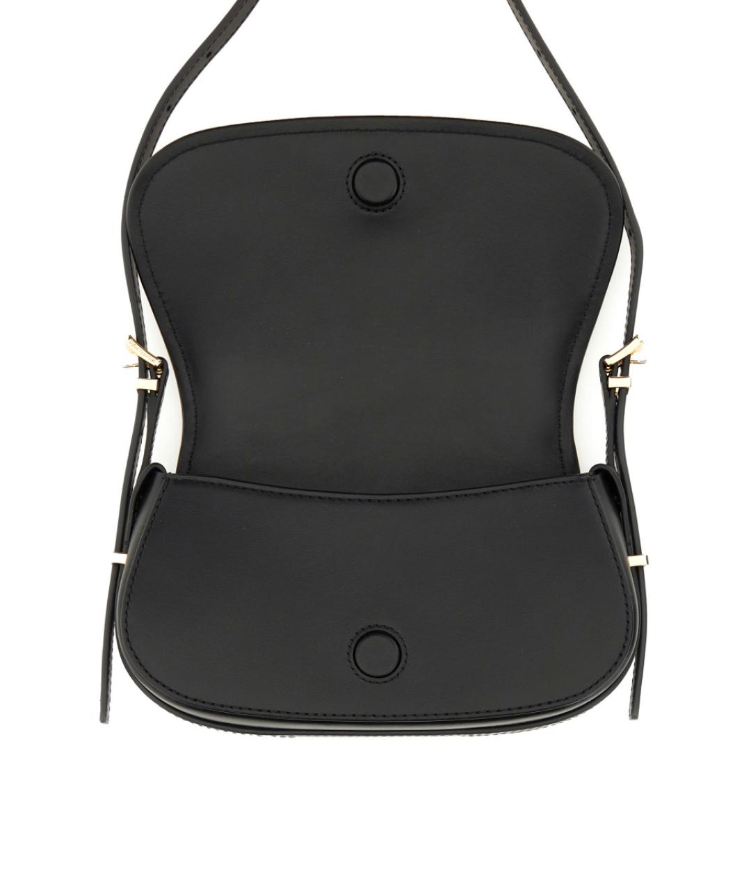 MICHAEL KORS Черная кожаная сумка через плечо, фото 3