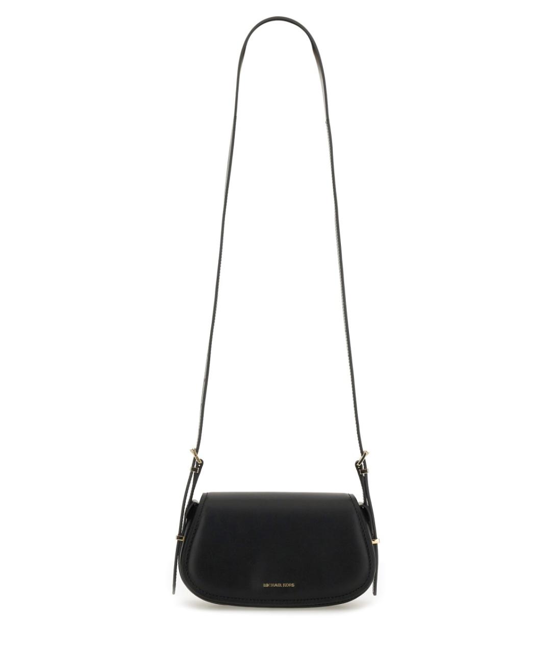 MICHAEL KORS Черная кожаная сумка через плечо, фото 1
