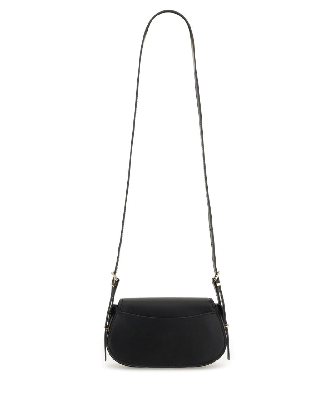 MICHAEL KORS Черная кожаная сумка через плечо, фото 2