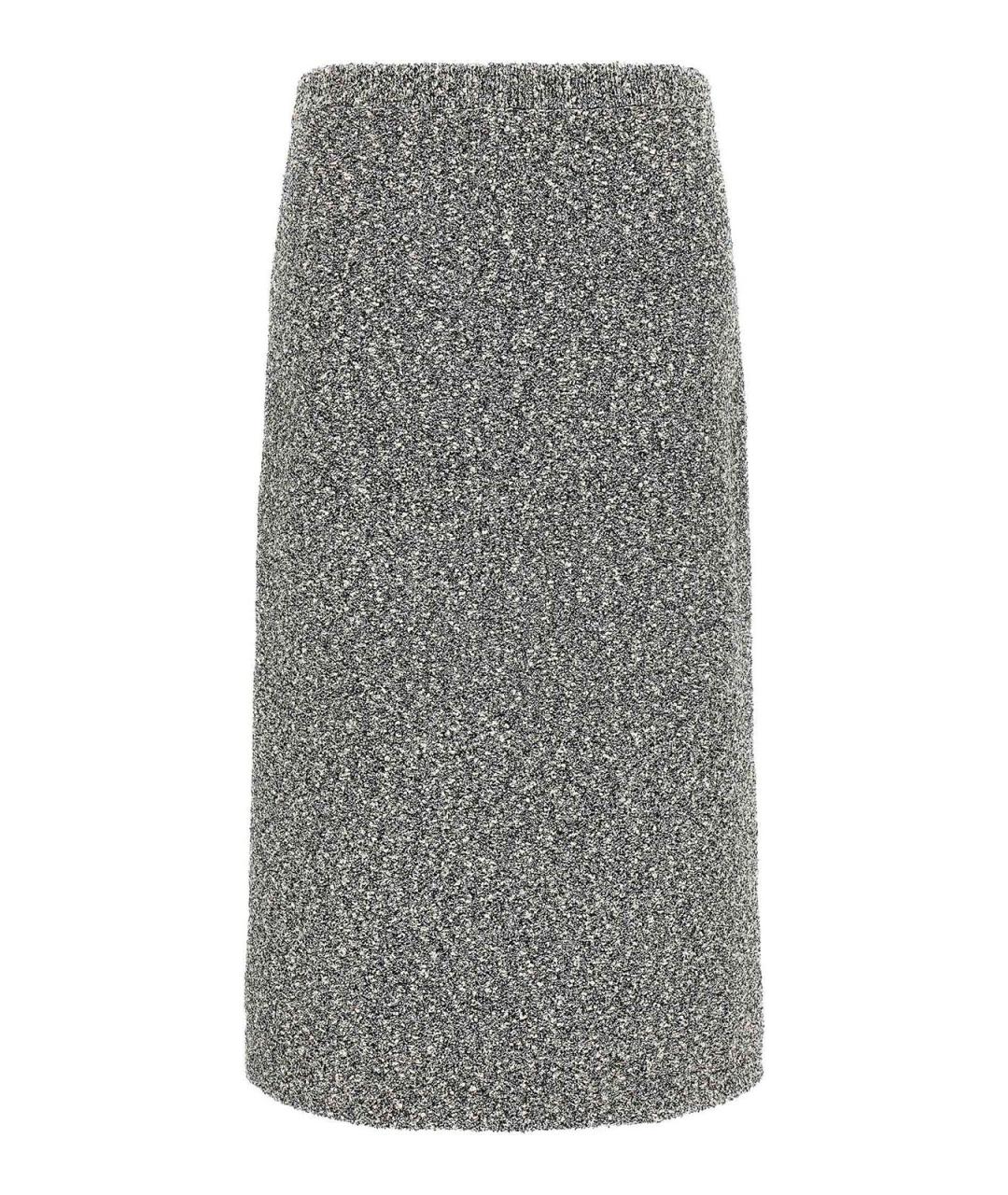 TORY BURCH Черная хлопковая юбка миди, фото 1