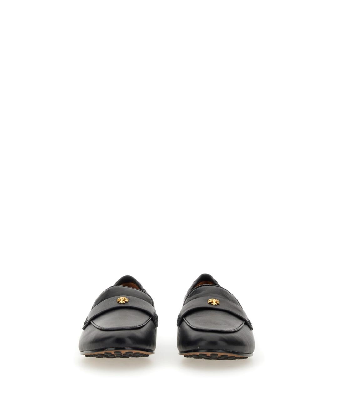 TORY BURCH Черные кожаные лоферы, фото 4