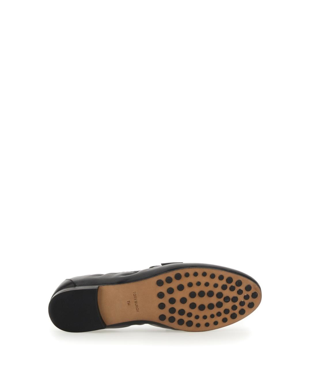 TORY BURCH Черные кожаные лоферы, фото 5