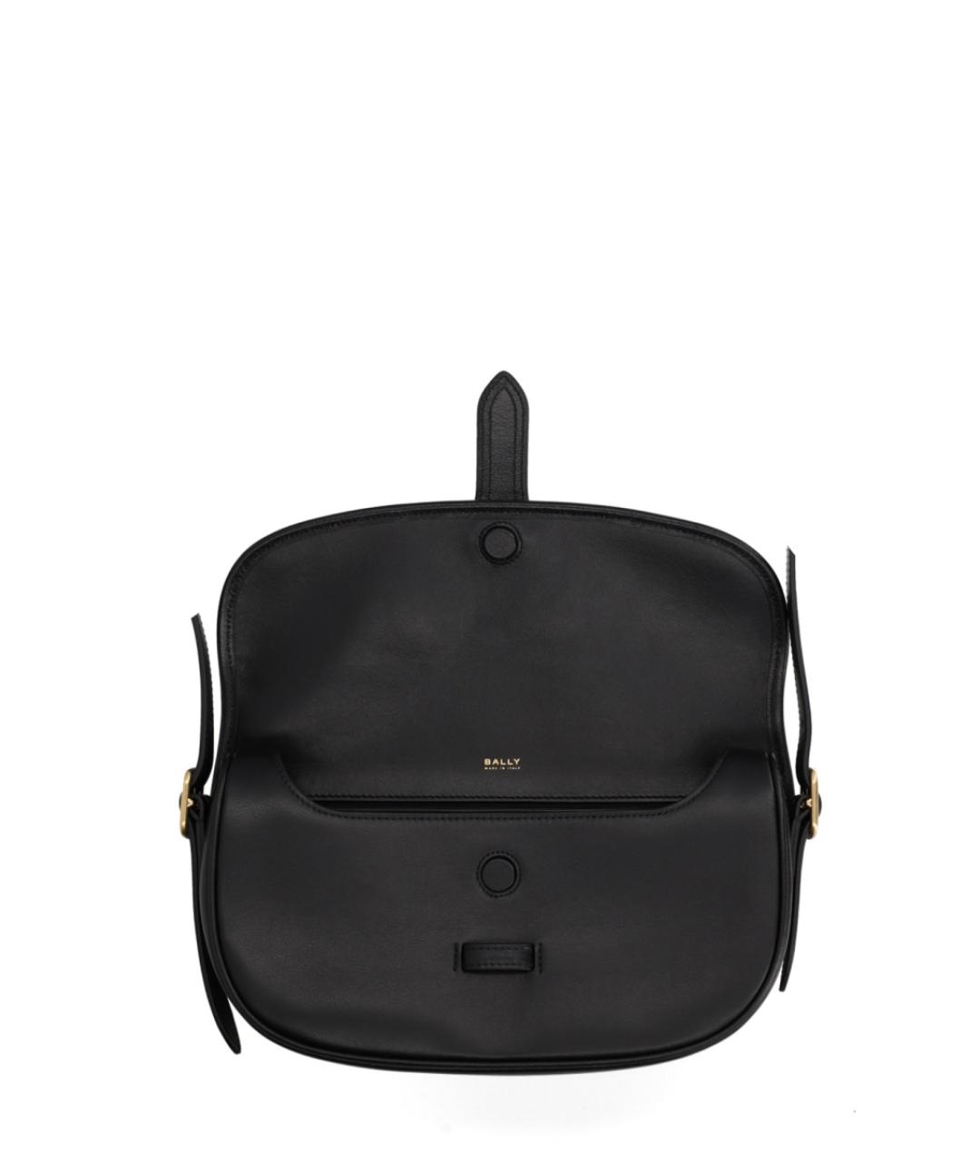 BALLY Черная кожаная сумка через плечо, фото 3