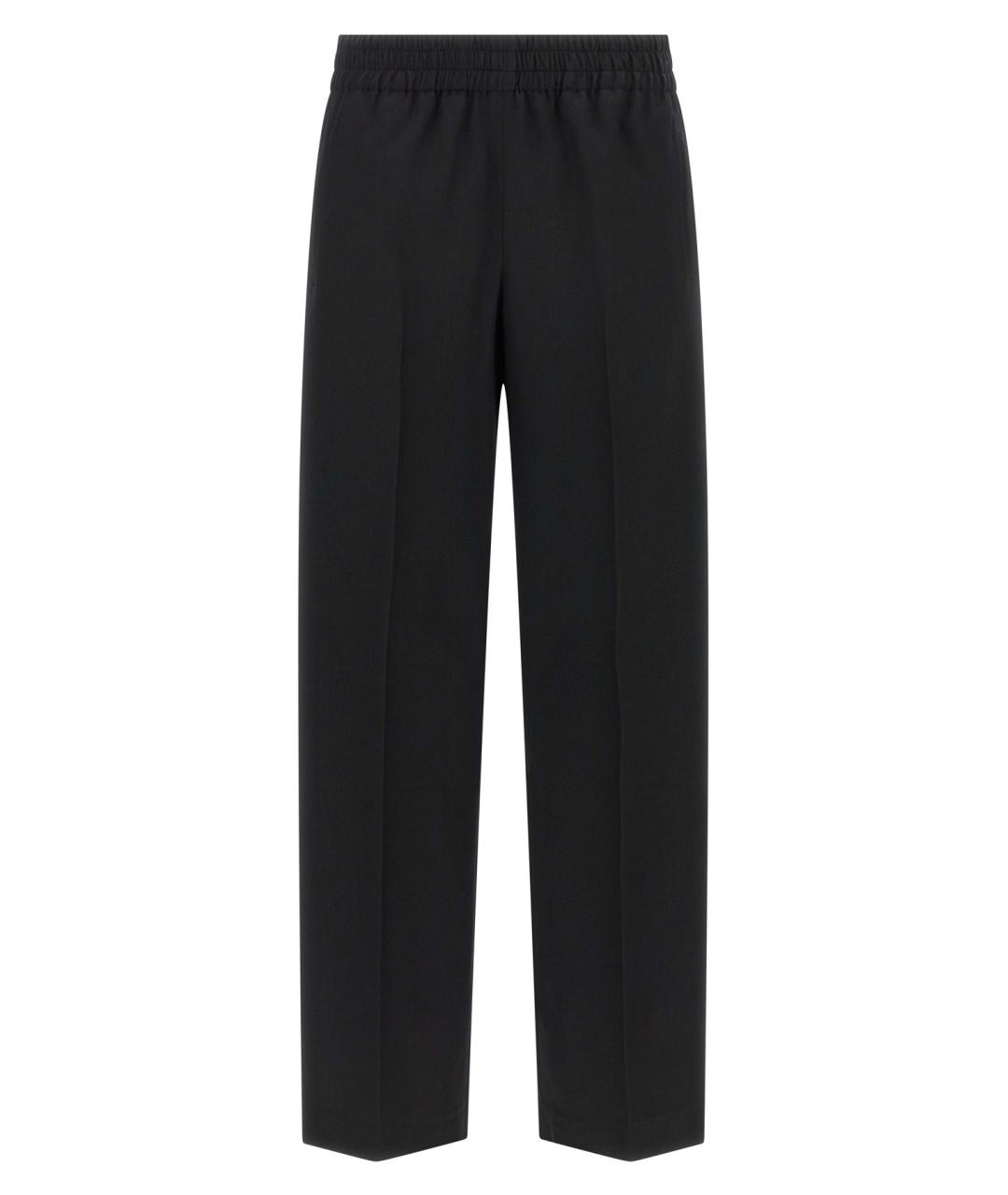 FABIANA FILIPPI Черные шерстяные прямые брюки, фото 1