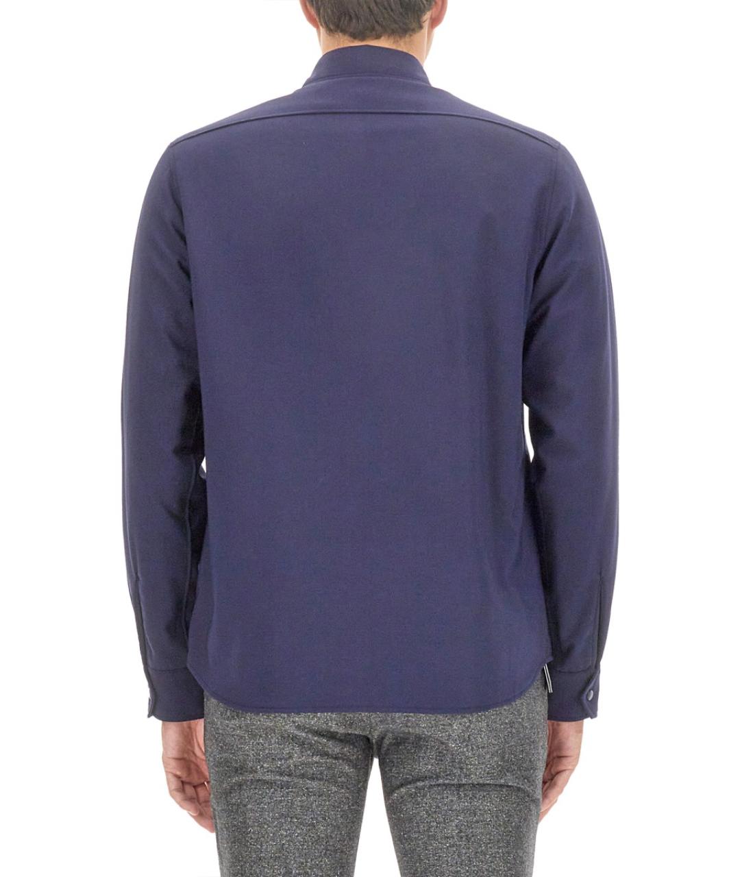 ASPESI Синяя шерстяная кэжуал рубашка, фото 3