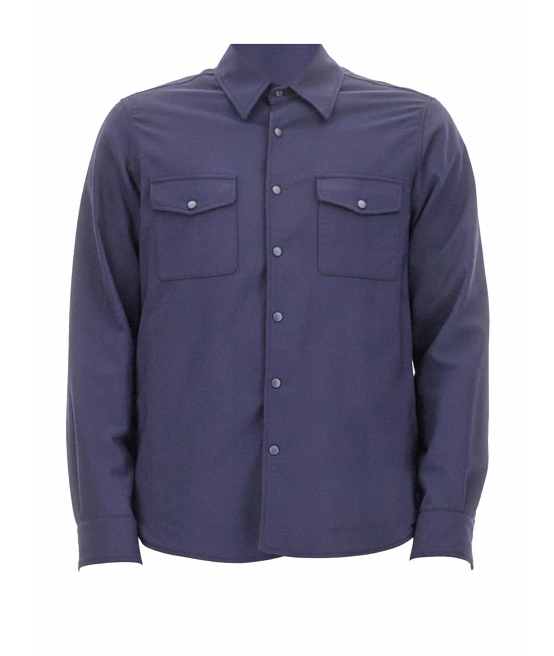 ASPESI Синяя шерстяная кэжуал рубашка, фото 1