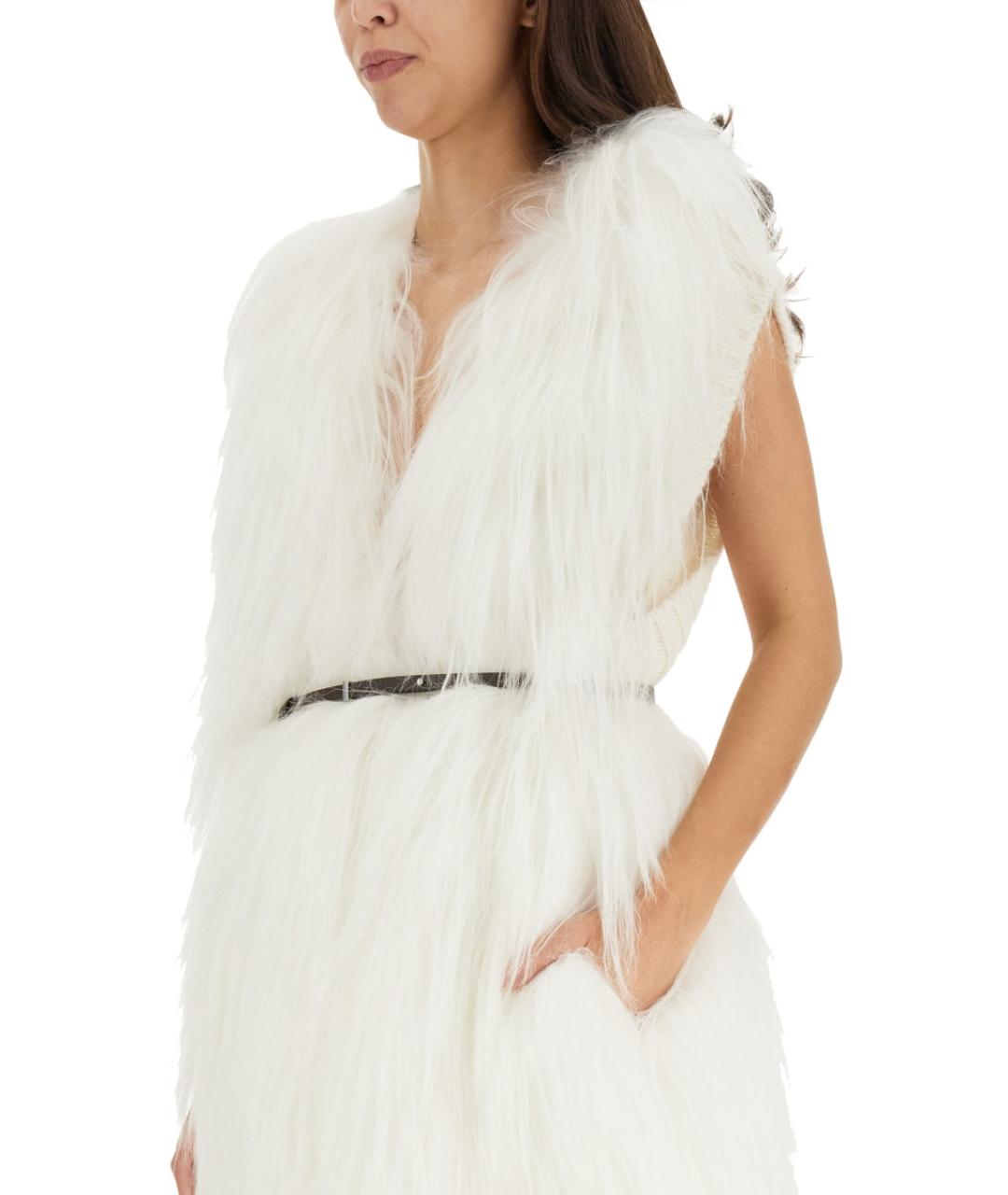 FABIANA FILIPPI Белый кашемировый жилет, фото 5