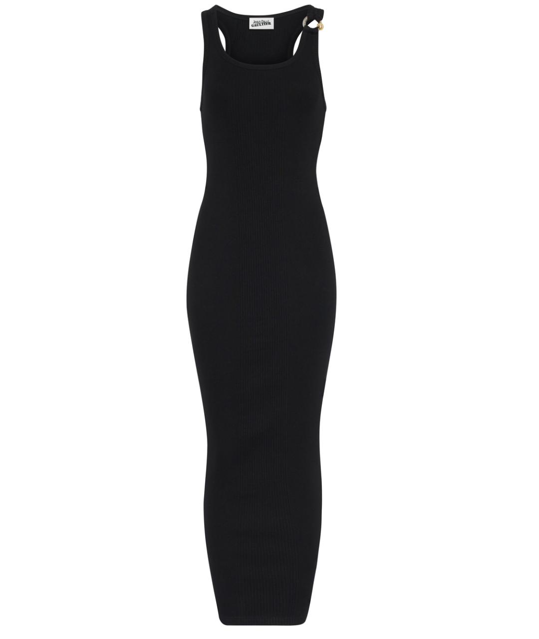 JEAN PAUL GAULTIER Черное хлопковое повседневное платье, фото 1
