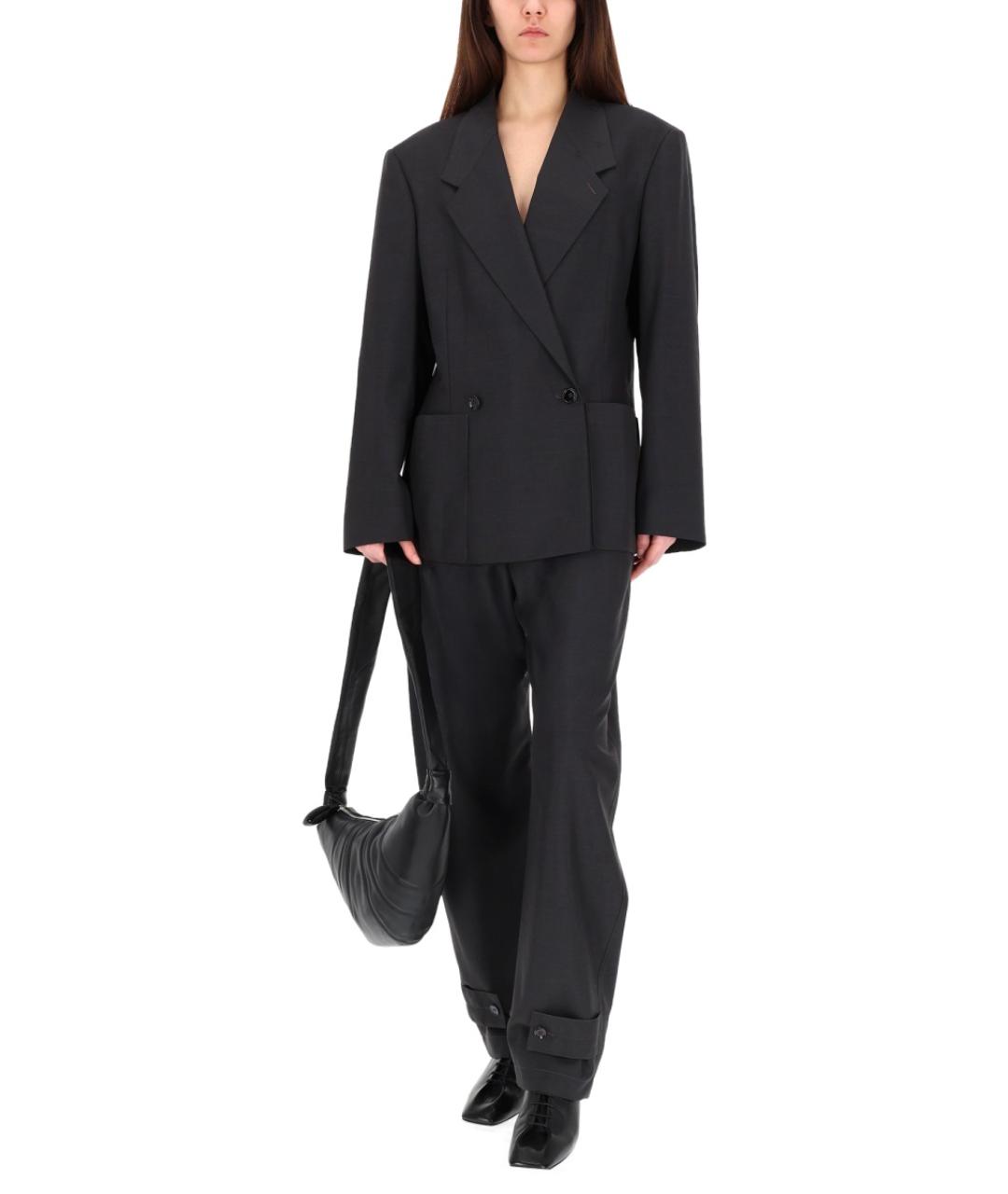 LEMAIRE Серый полиэстеровый жакет/пиджак, фото 2