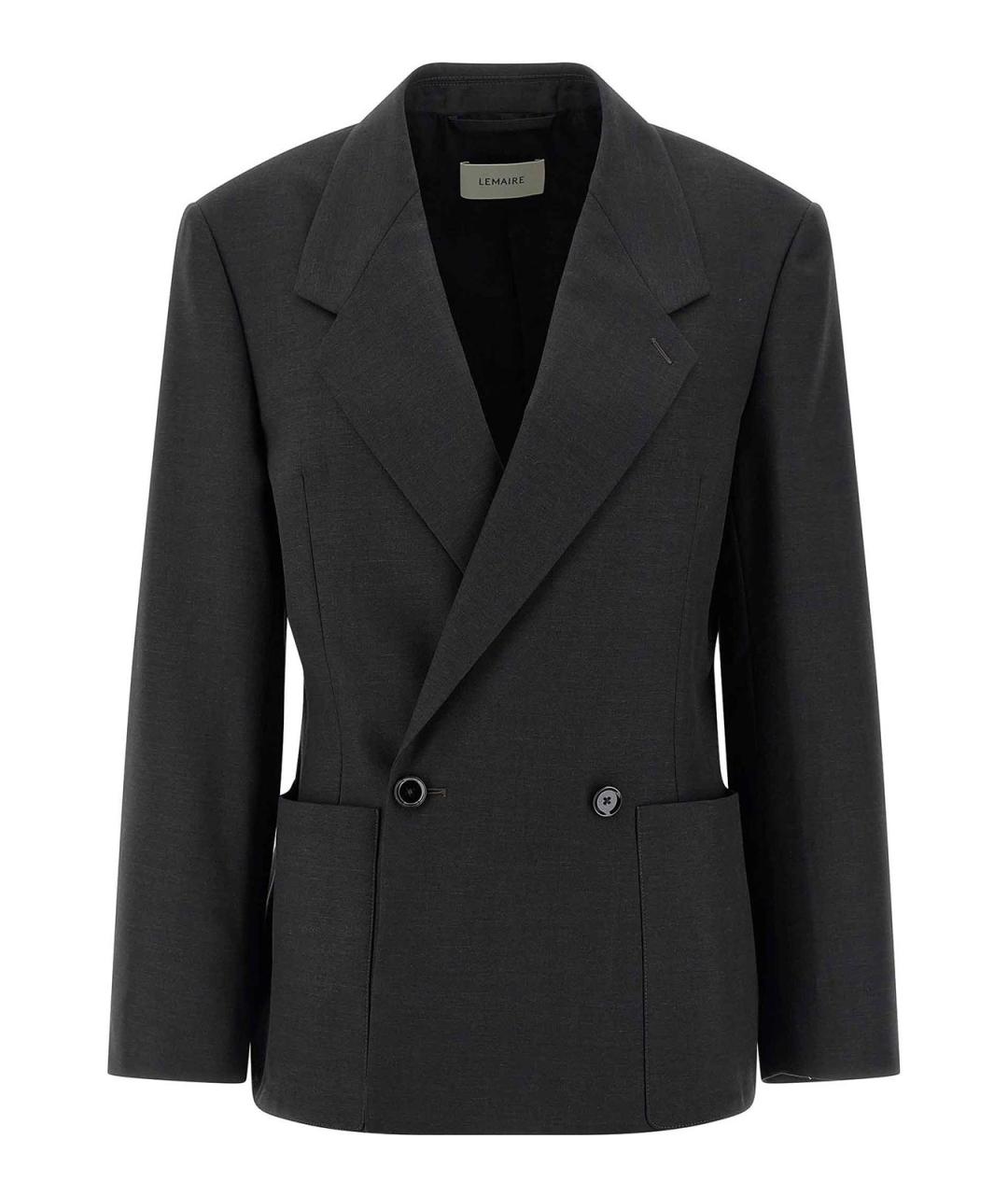 LEMAIRE Серый полиэстеровый жакет/пиджак, фото 1