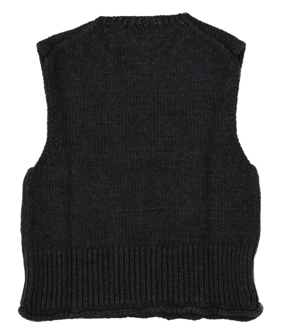 OUR LEGACY Черная шерстяная жилетка, фото 2