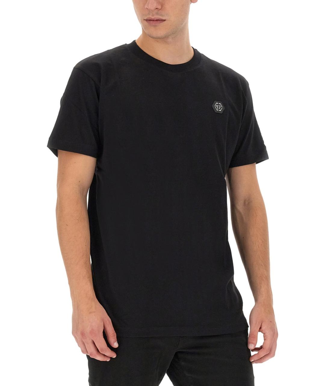 PHILIPP PLEIN Черная хлопковая футболка, фото 4