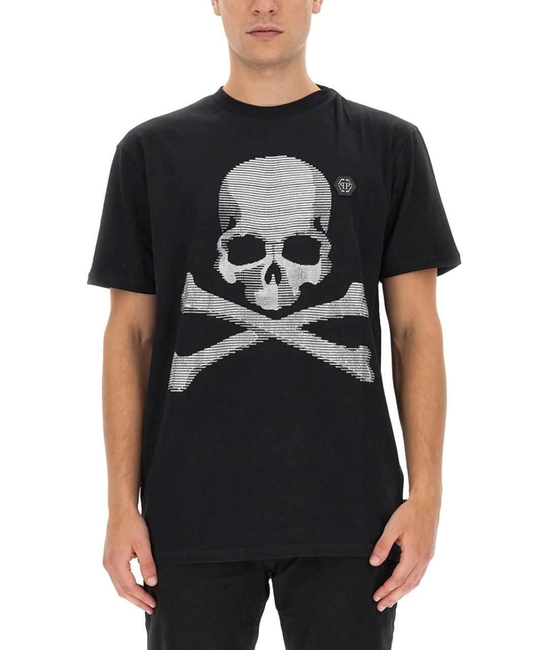 PHILIPP PLEIN Черная хлопковая футболка, фото 5