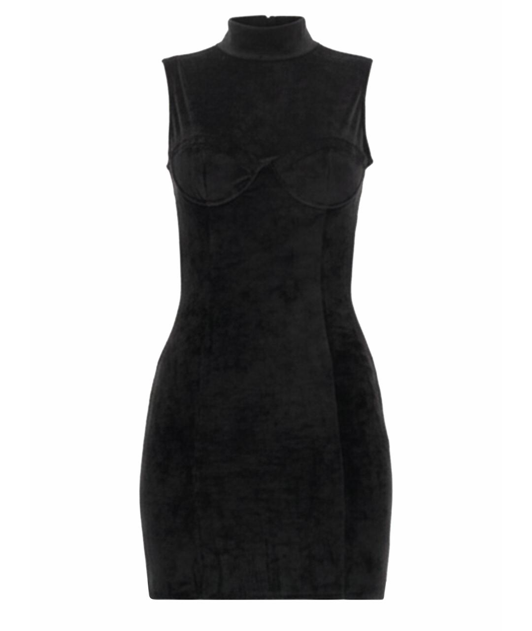 GCDS Черное полиэстеровое повседневное платье, фото 1