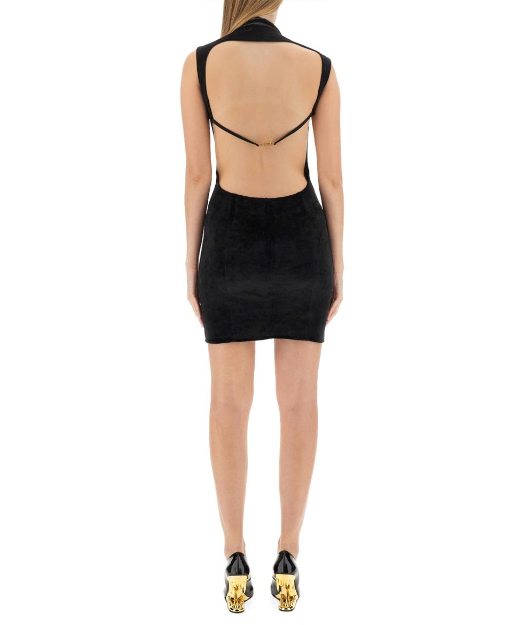 GCDS Черное полиэстеровое повседневное платье, фото 3