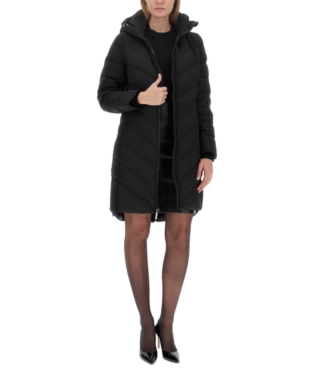 MICHAEL KORS Черный полиэстеровый пуховик, фото 3