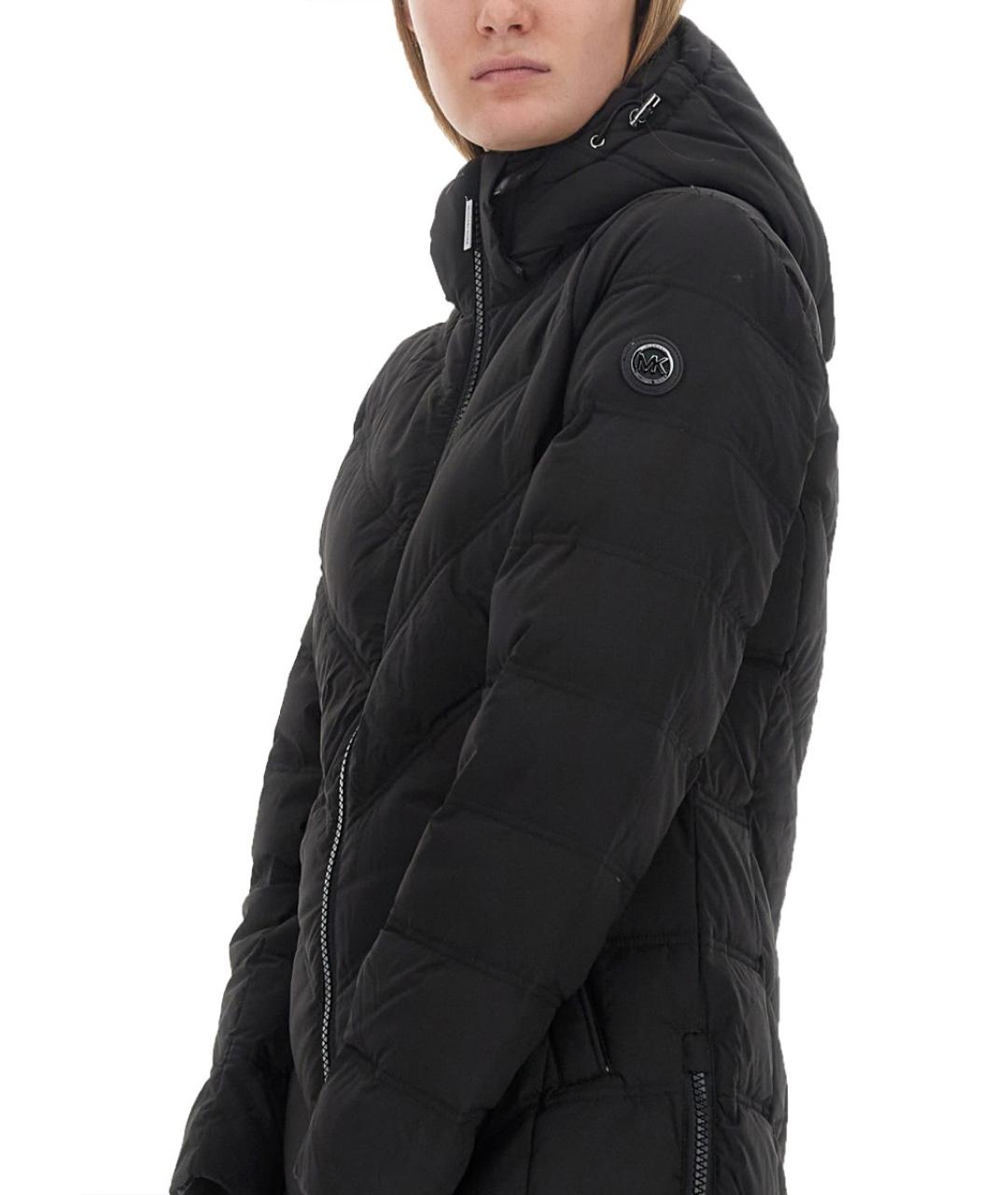 MICHAEL KORS Черный полиэстеровый пуховик, фото 5
