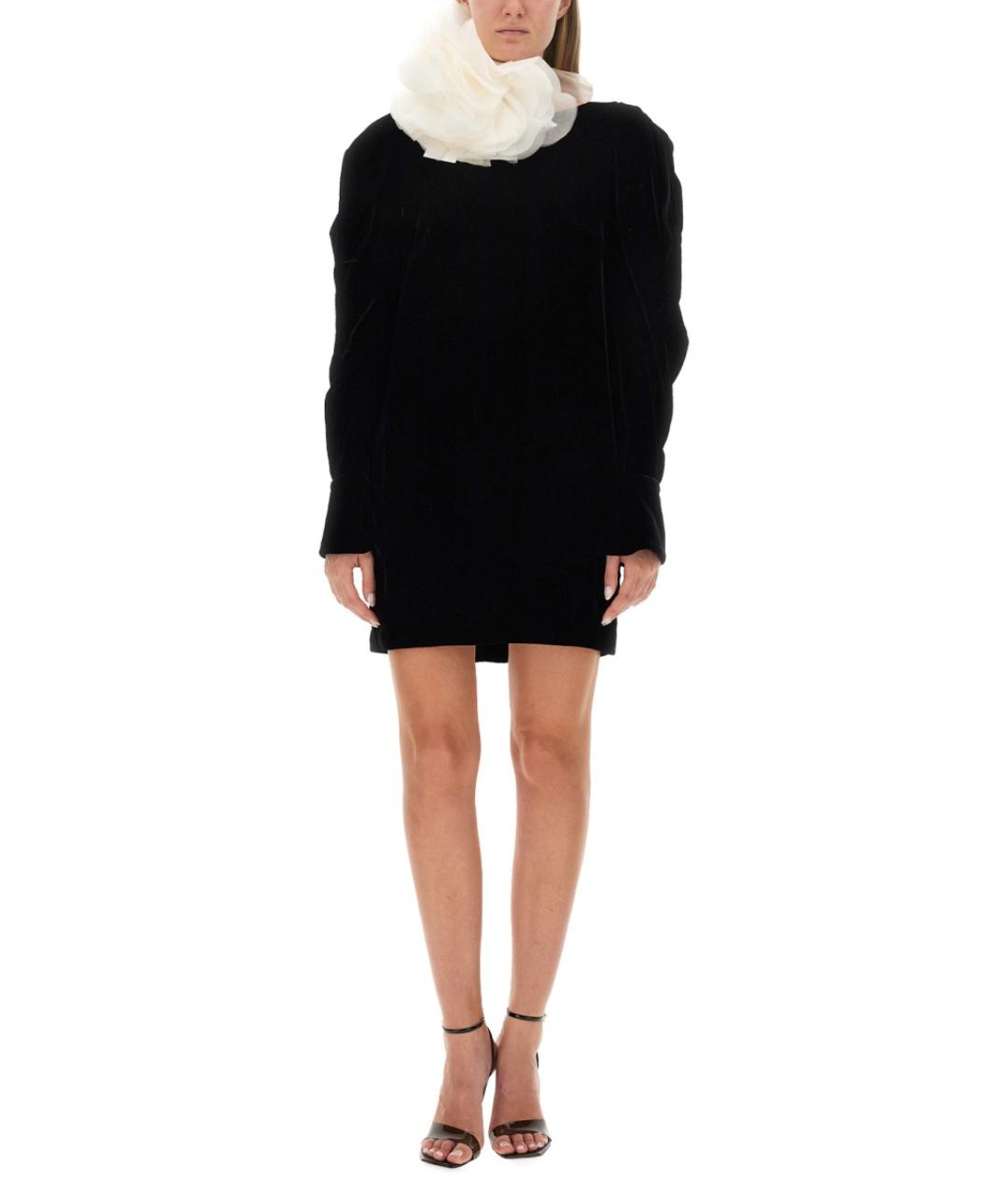 NINA RICCI Черное вискозное коктейльное платье, фото 3