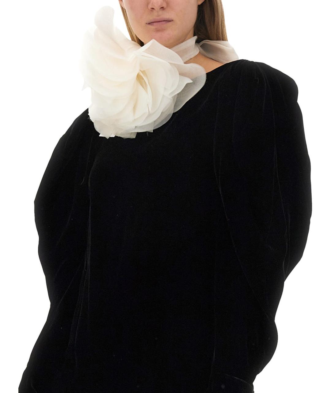 NINA RICCI Черное вискозное коктейльное платье, фото 5