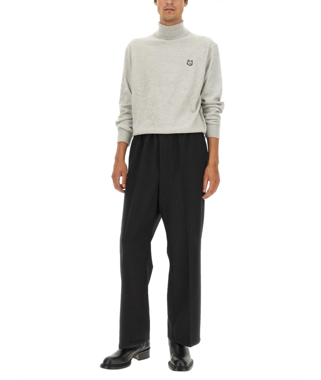 MAISON KITSUNE Серый шерстяной джемпер / свитер, фото 2