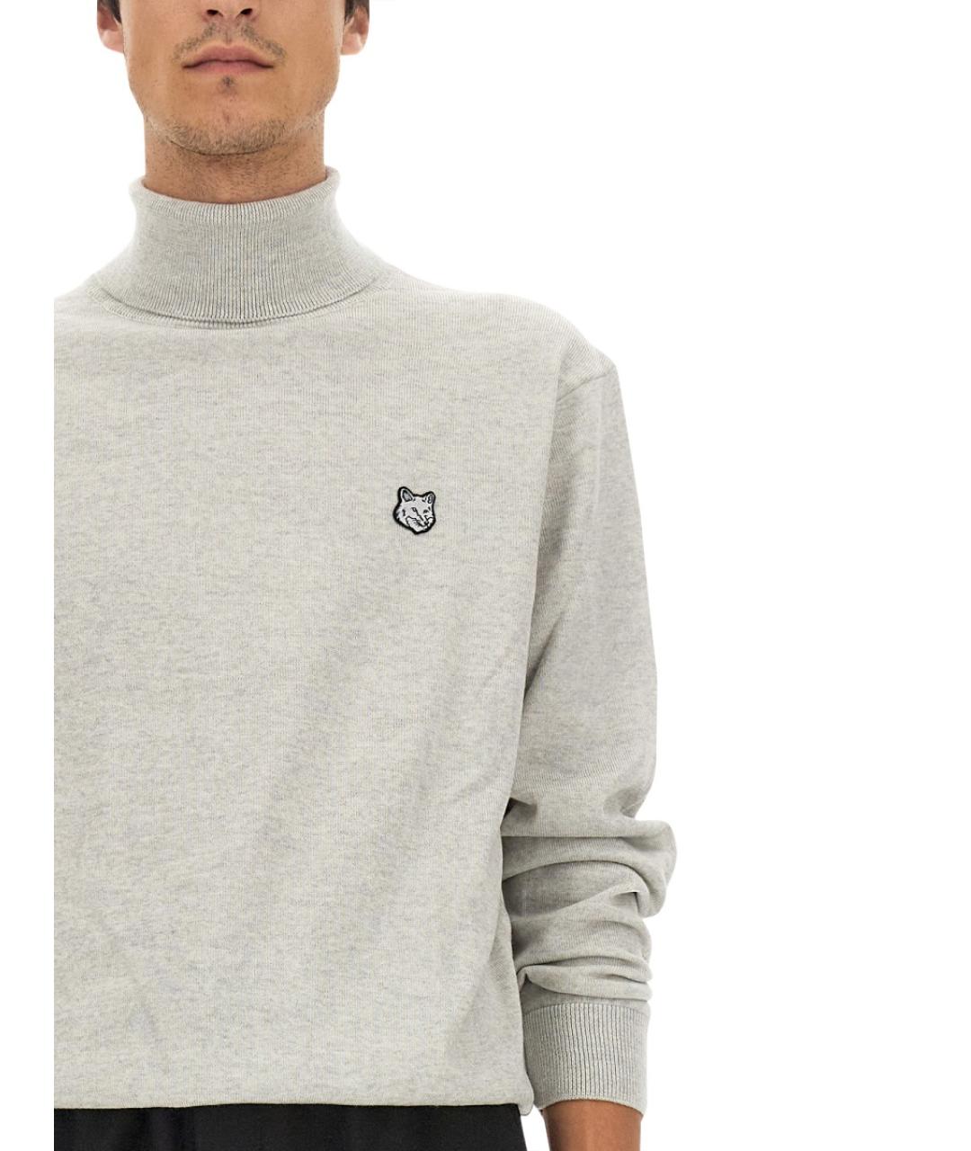 MAISON KITSUNE Серый шерстяной джемпер / свитер, фото 4
