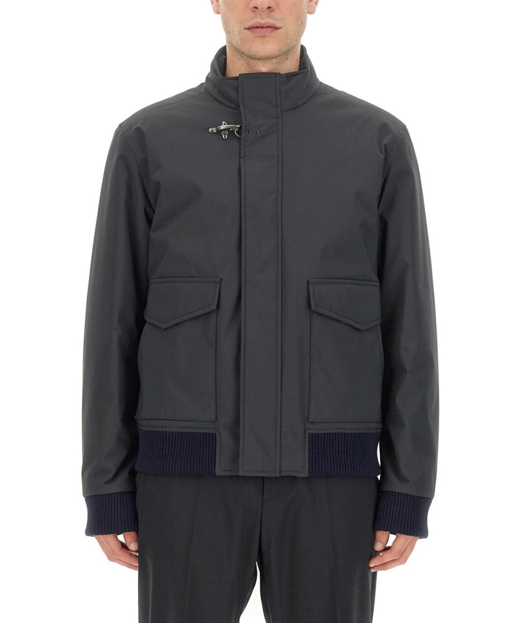 FAY Серая полиэстеровая куртка, фото 5