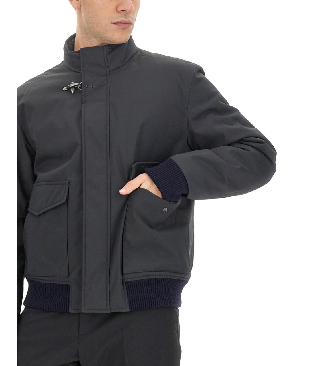 FAY Серая полиэстеровая куртка, фото 3