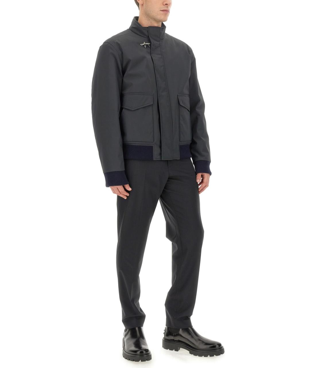 FAY Серая полиэстеровая куртка, фото 4