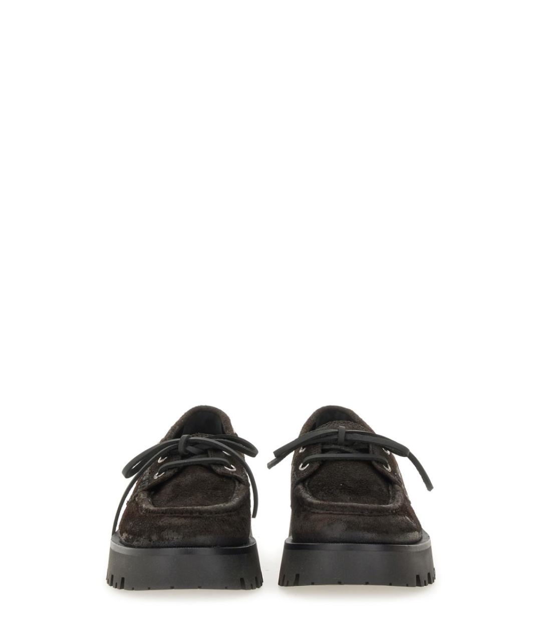 ALEXANDER WANG Коричневые кожаные лоферы, фото 4