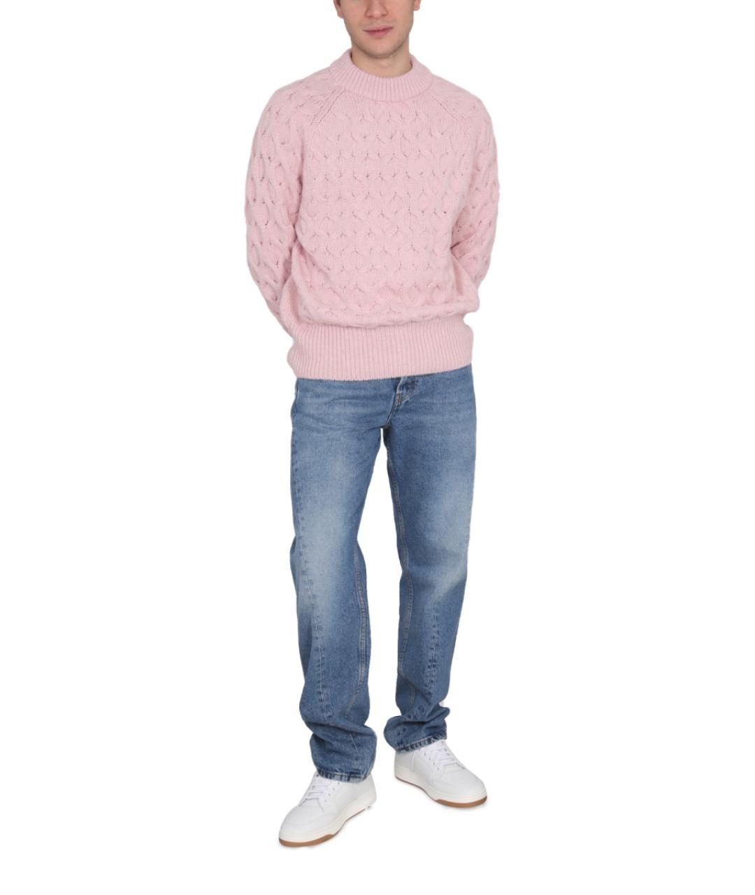 SEFR Синие хлопковые прямые джинсы, фото 2