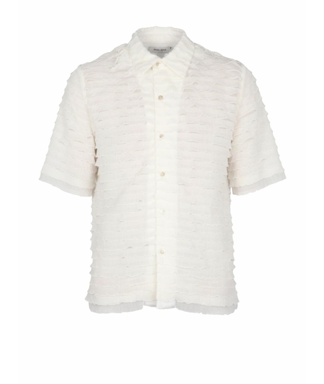 SEFR Белая хлопко-полиэстеровая кэжуал рубашка, фото 1