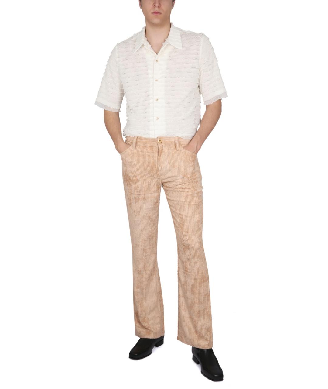 SEFR Белая хлопко-полиэстеровая кэжуал рубашка, фото 2