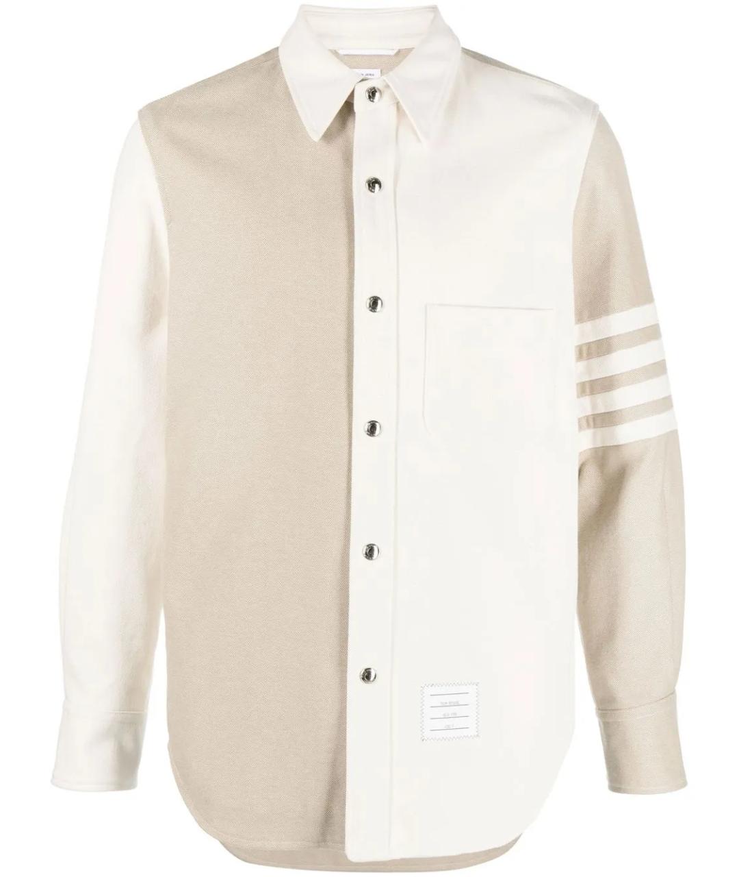 THOM BROWNE Бежевая хлопковая куртка, фото 1