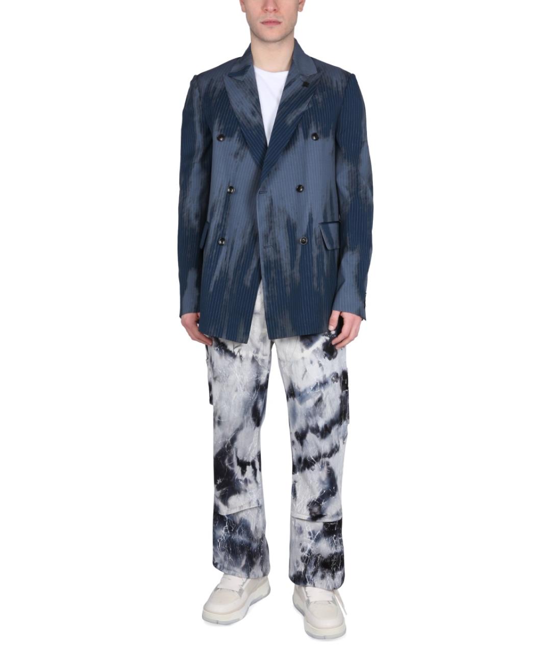 AMIRI Синий шерстяной пиджак, фото 2