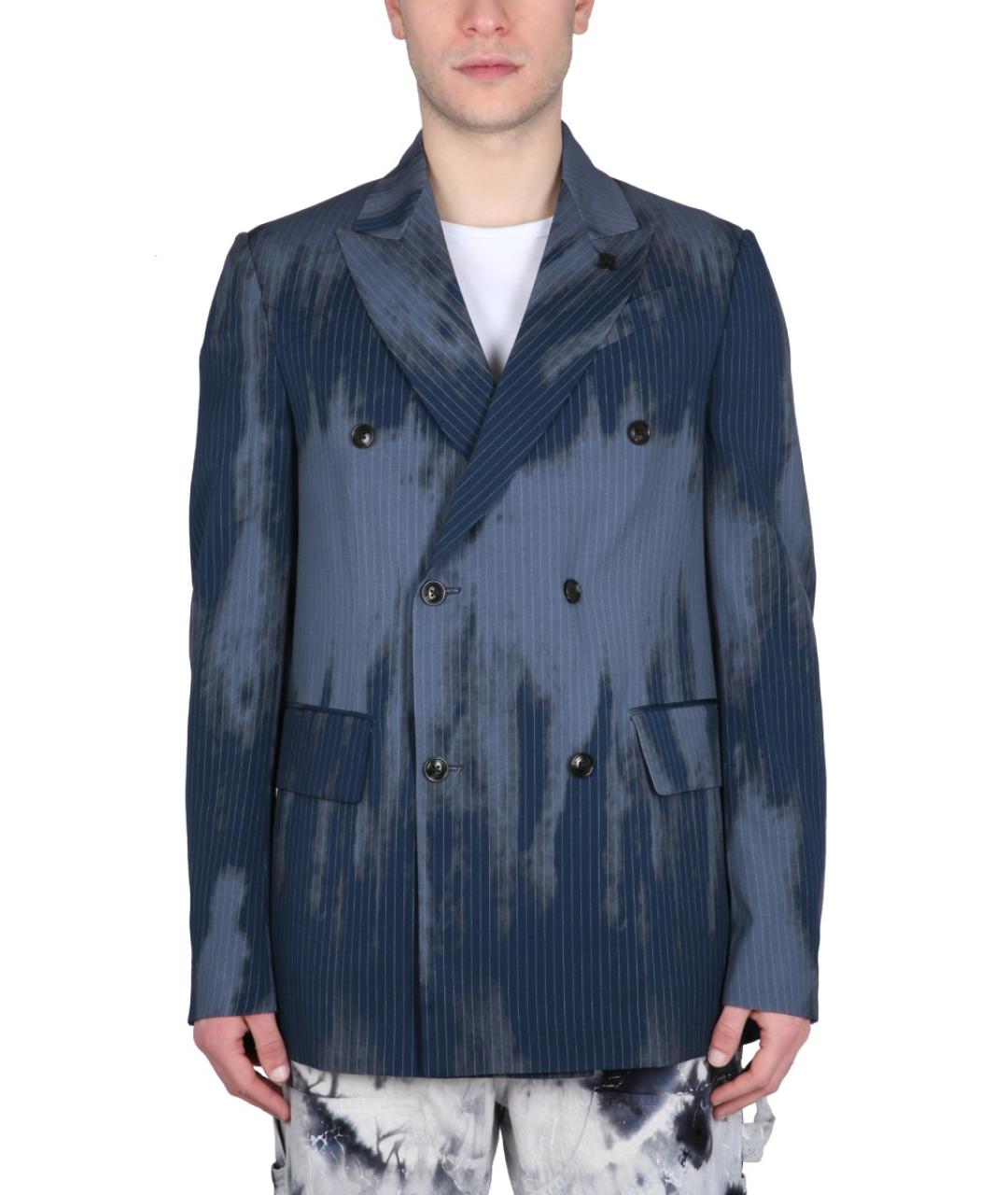 AMIRI Синий шерстяной пиджак, фото 5