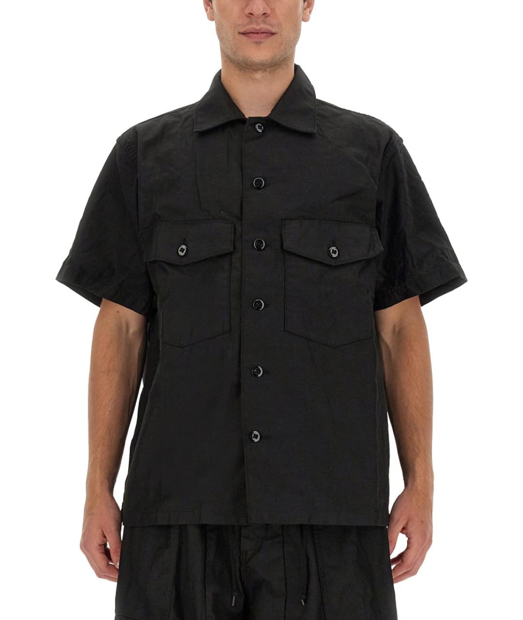 NEEDLES Черная хлопковая кэжуал рубашка, фото 5