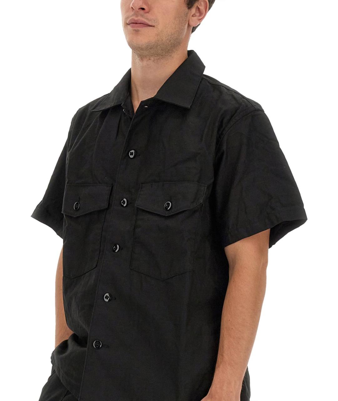 NEEDLES Черная хлопковая кэжуал рубашка, фото 4