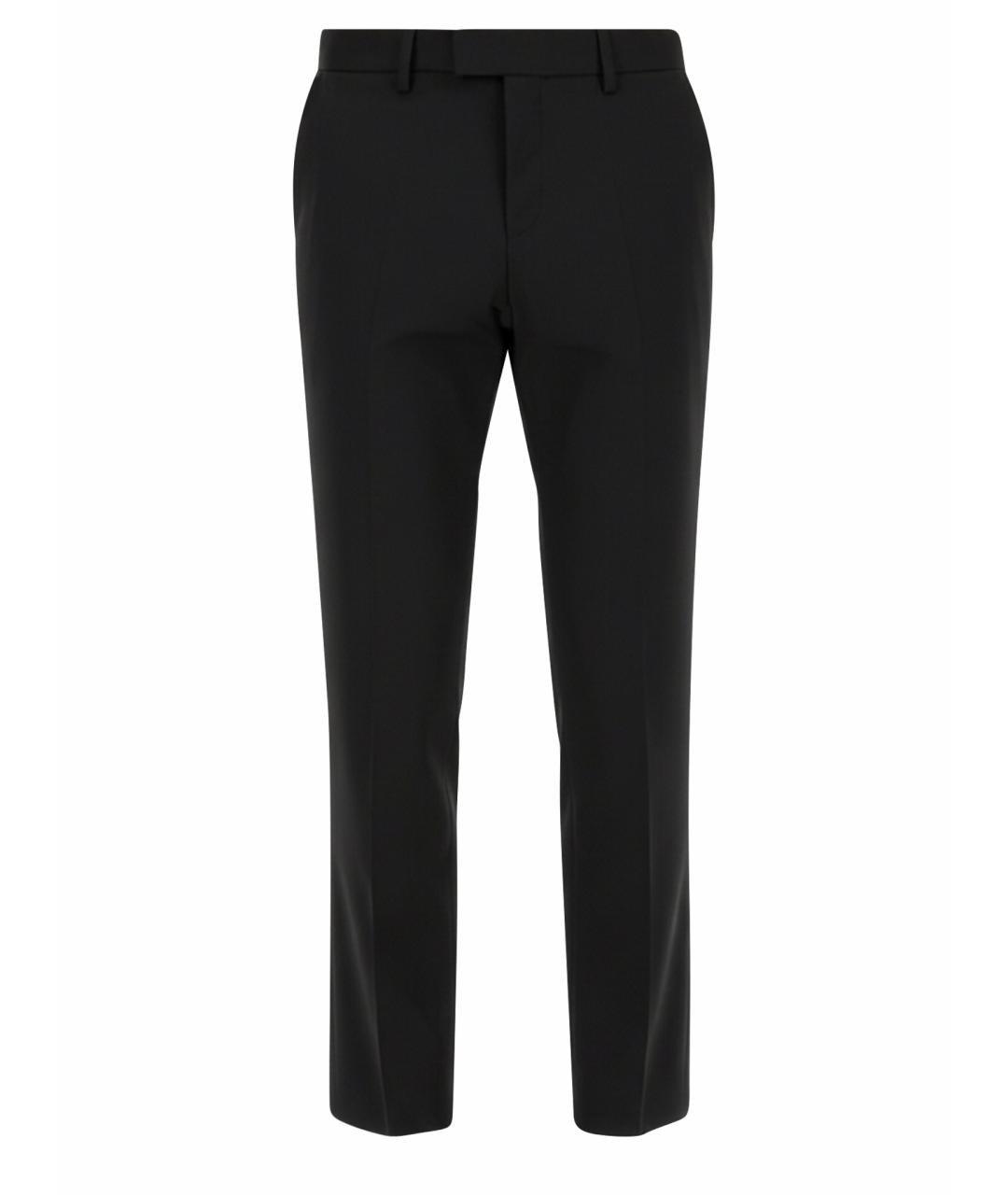 HUGO BOSS Черные полиэстеровые повседневные брюки, фото 1