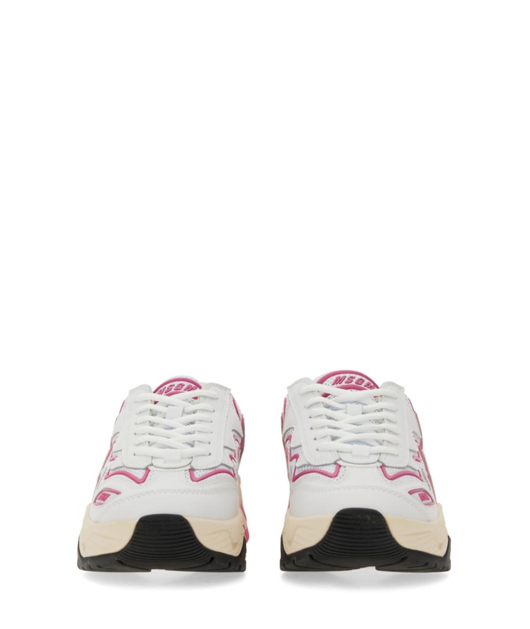 MSGM Белые синтетические кроссовки, фото 4