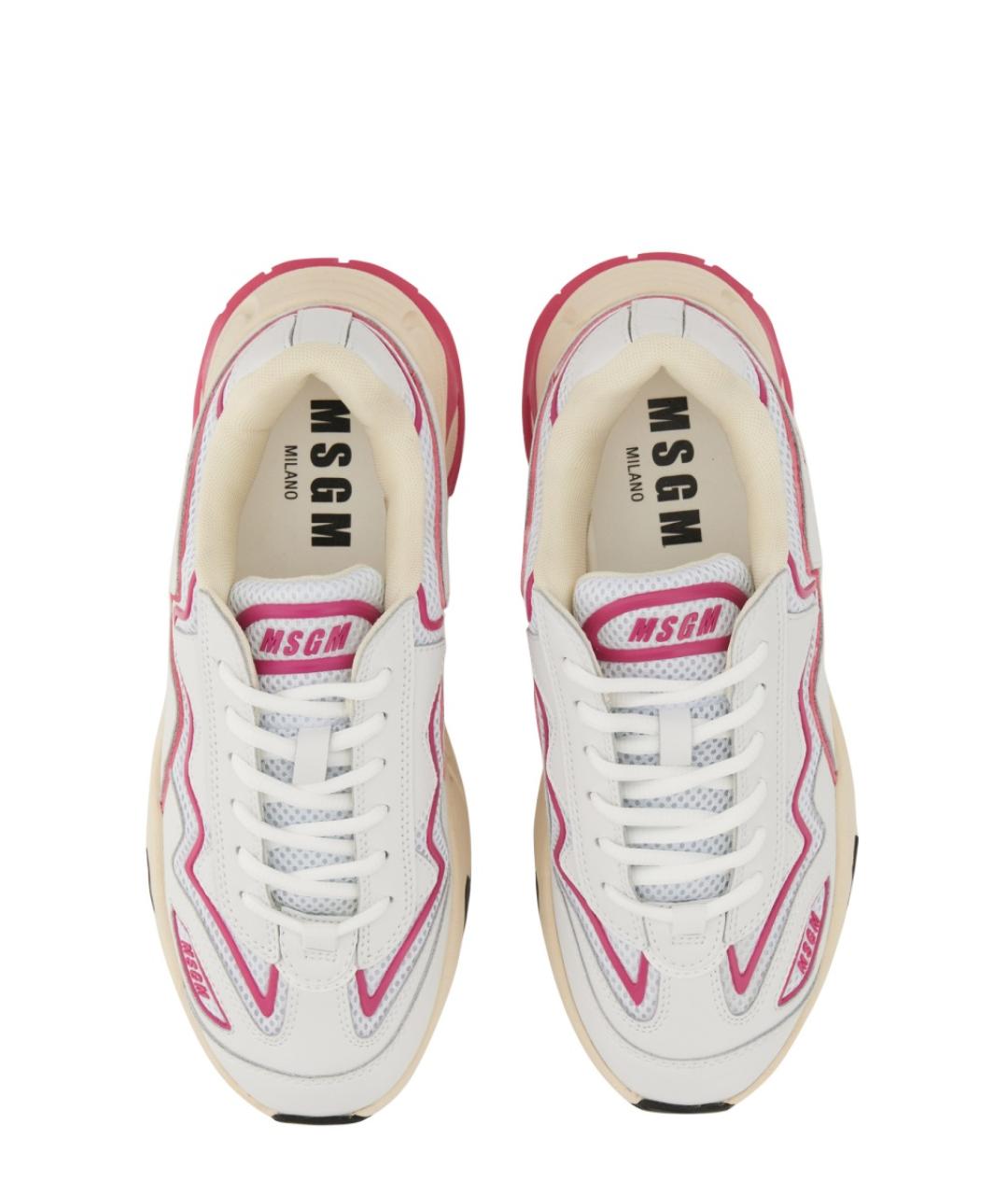 MSGM Белые синтетические кроссовки, фото 2