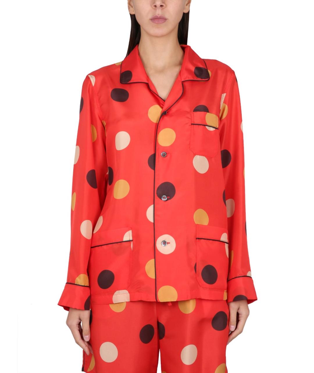 ASPESI Оранжевая шелковая рубашка, фото 5