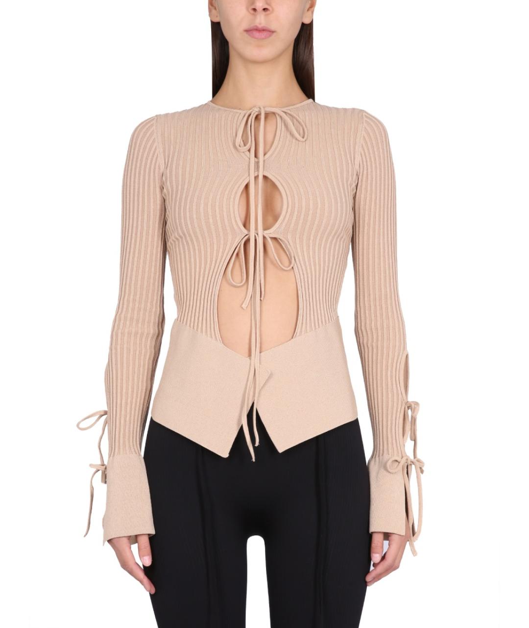 ANDREADAMO Розовый вискозный джемпер / свитер, фото 2