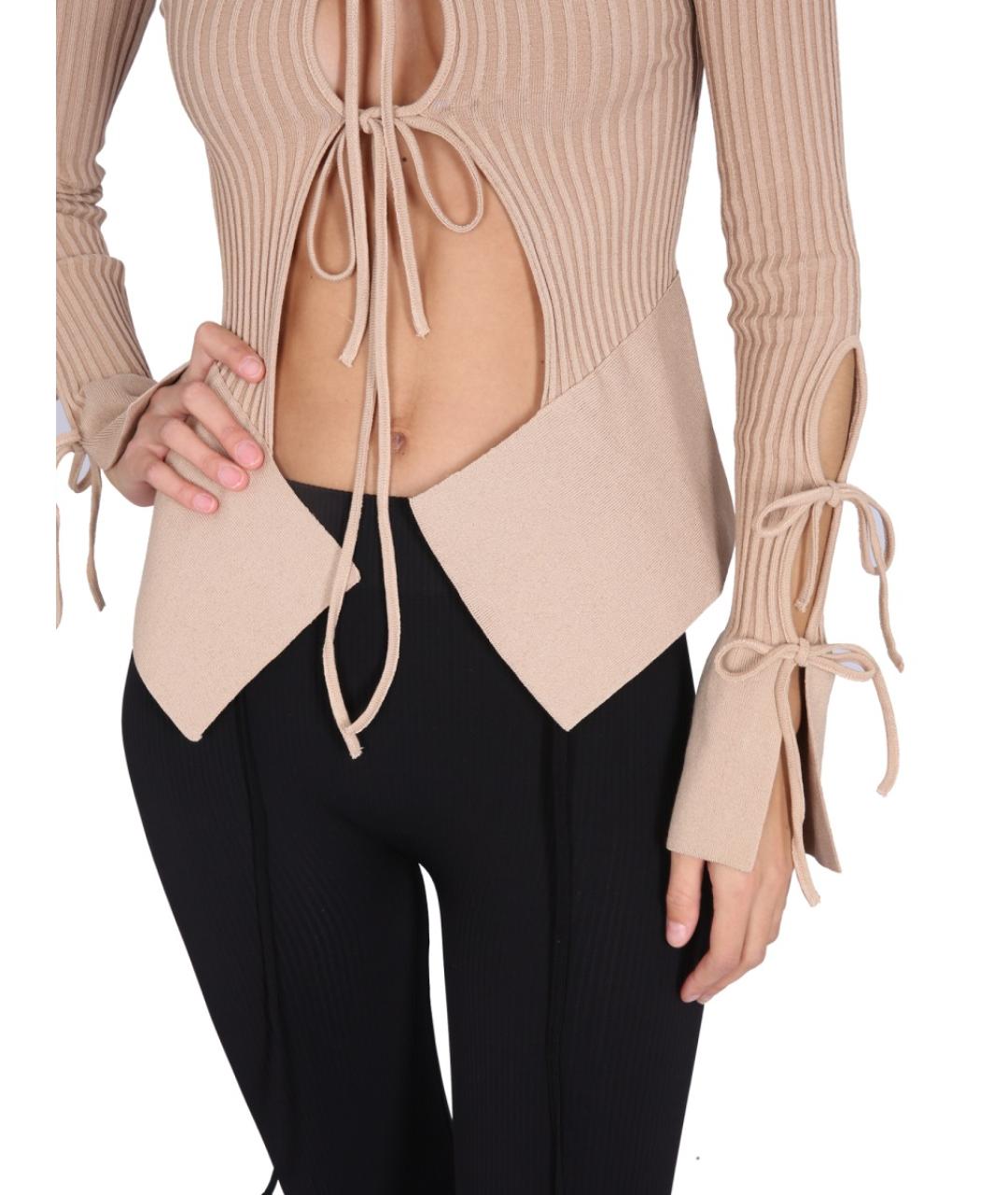 ANDREADAMO Розовый вискозный джемпер / свитер, фото 5