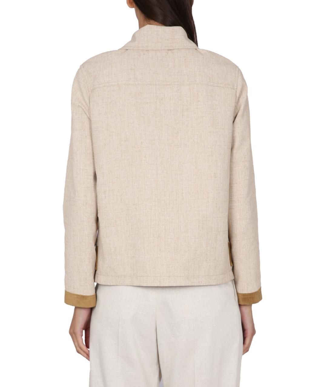 FAY Бежевая полиэстеровая куртка, фото 3