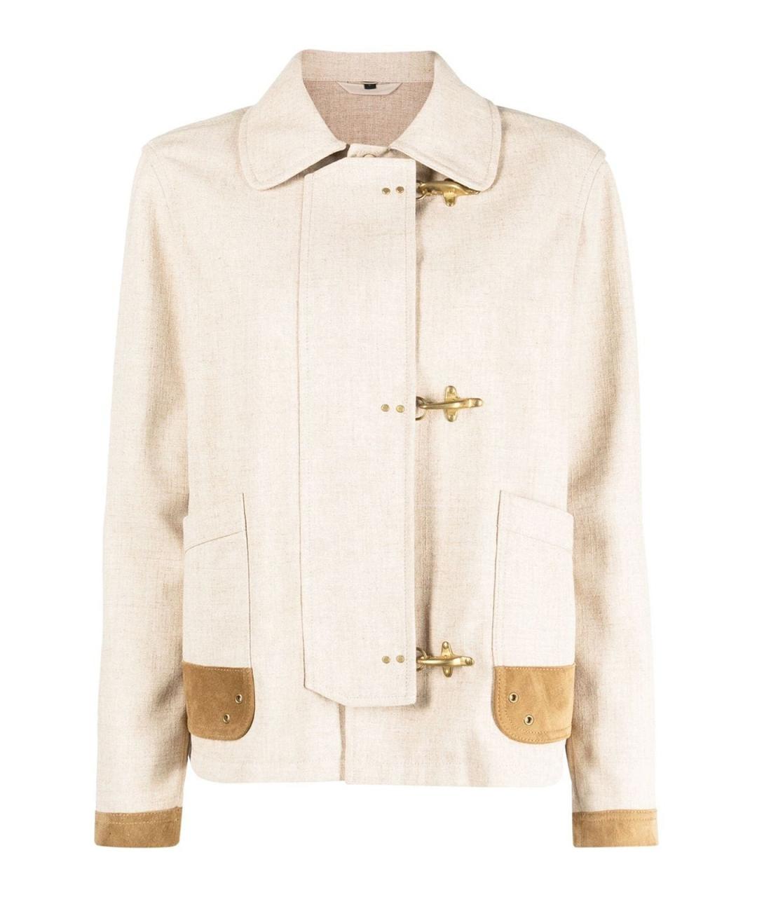 FAY Бежевая полиэстеровая куртка, фото 1