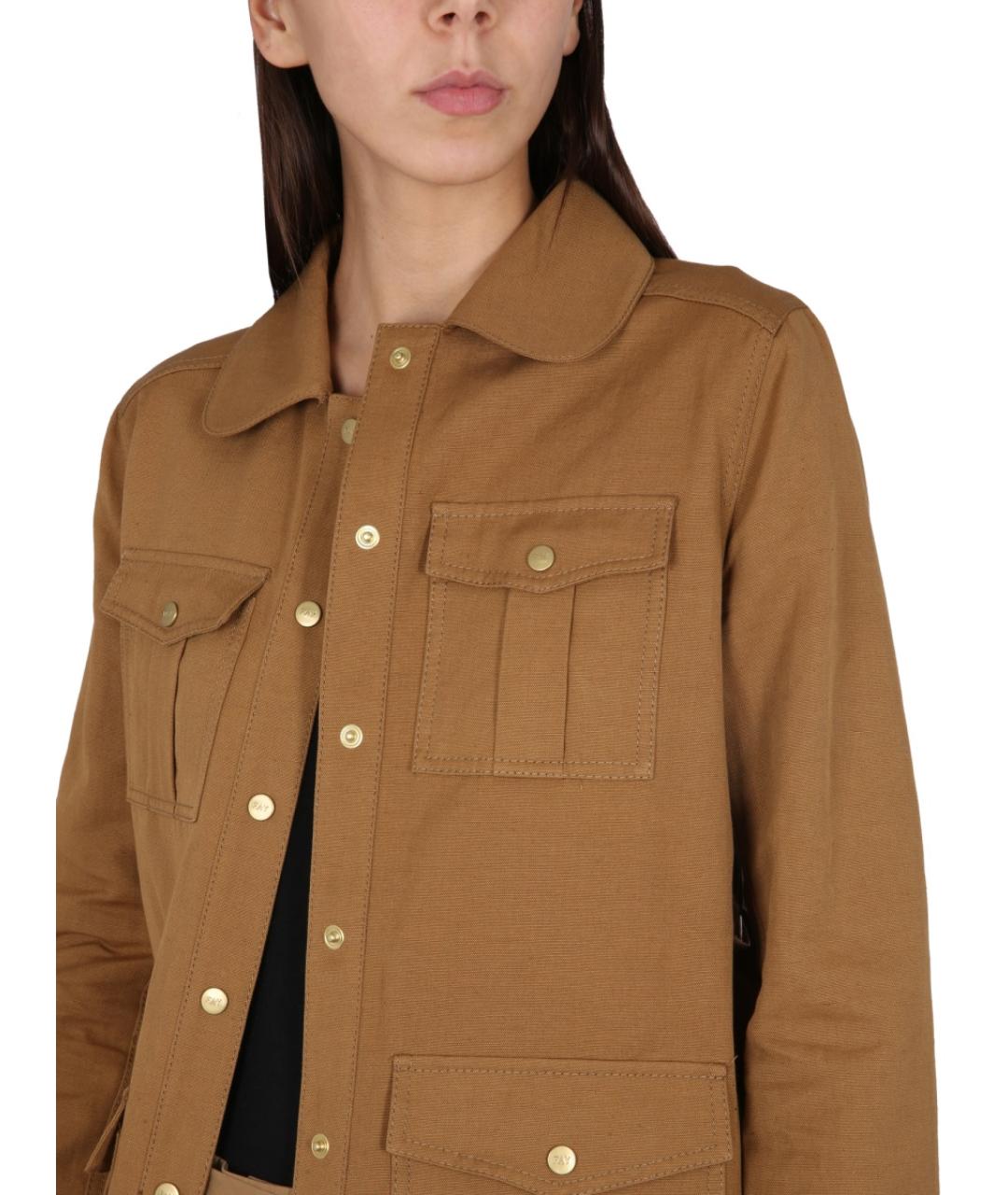 FAY Коричневая хлопковая куртка, фото 5