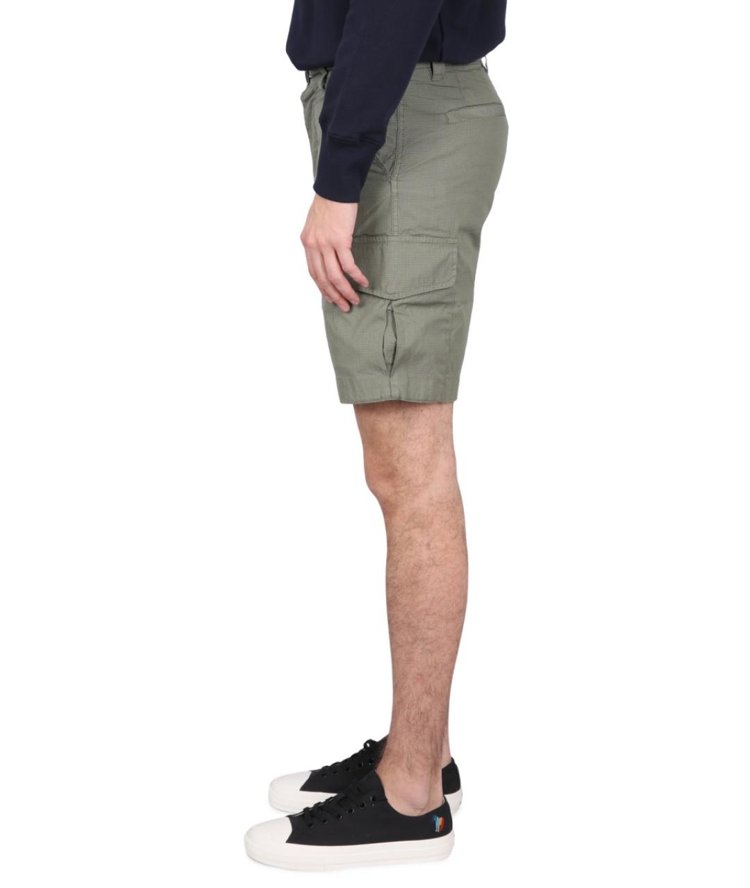 PS BY PAUL SMITH Хаки хлопковые шорты, фото 3